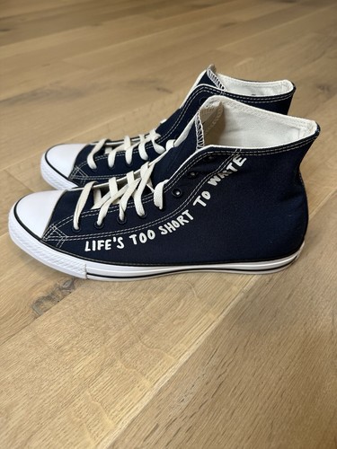 Converse Chuck Taylor High ‘life’s Too Short To Waste’ Navy Men’