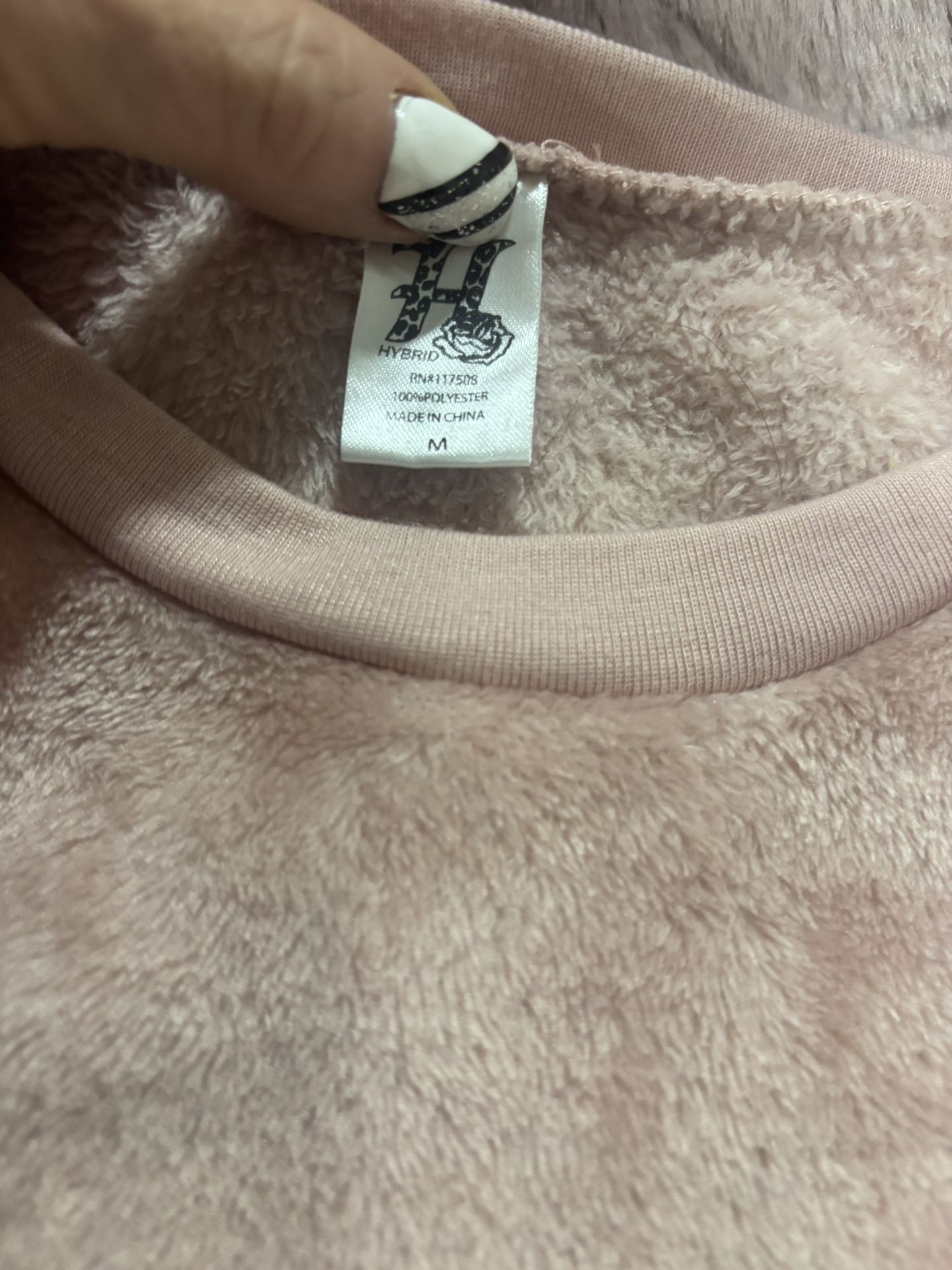 Super Soft Fuzzy Graphic Sweatshirt – “Too Tired to Function” – - photo 4