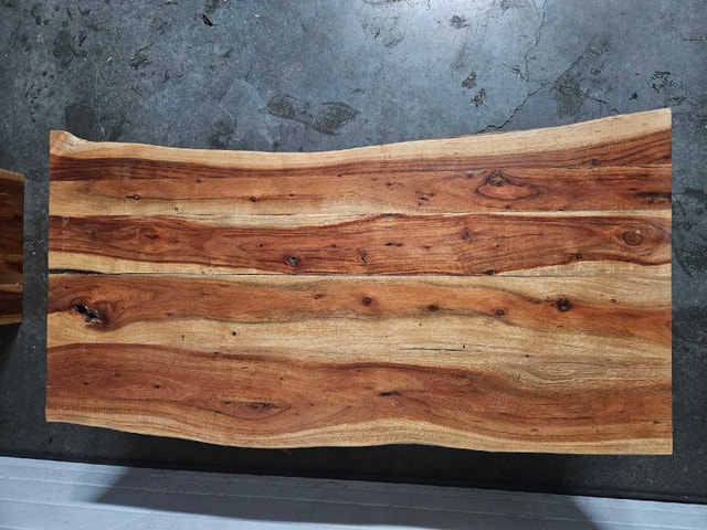 Live Edge Coffee & Side Table Set - Solid Wood - photo 3