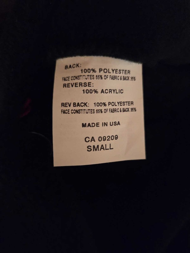 Denali Coat - Reversible Fair Isle/Black Fleece - Size Small - photo 4