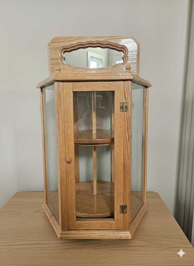 Curio Cabinet with Rotating Shelves