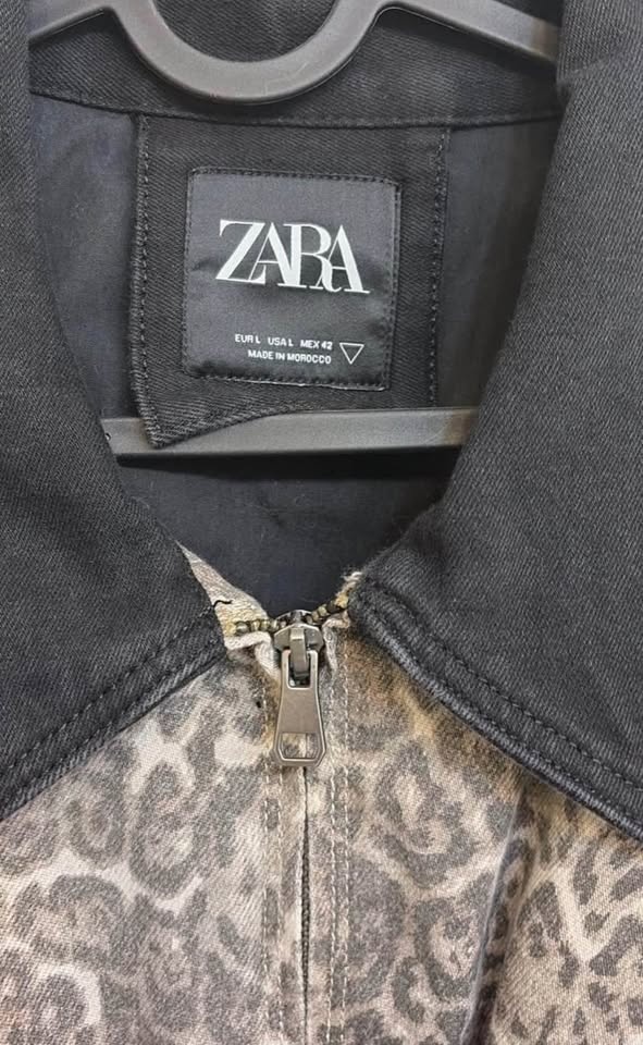 Zara Leopard Print Workwear Jacket - Size L - photo 2