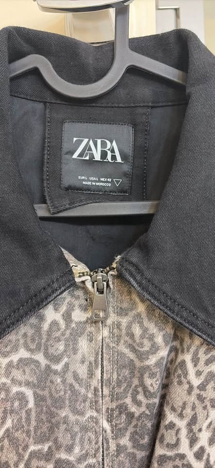 Zara Leopard Print Workwear Jacket - Size L - photo 2
