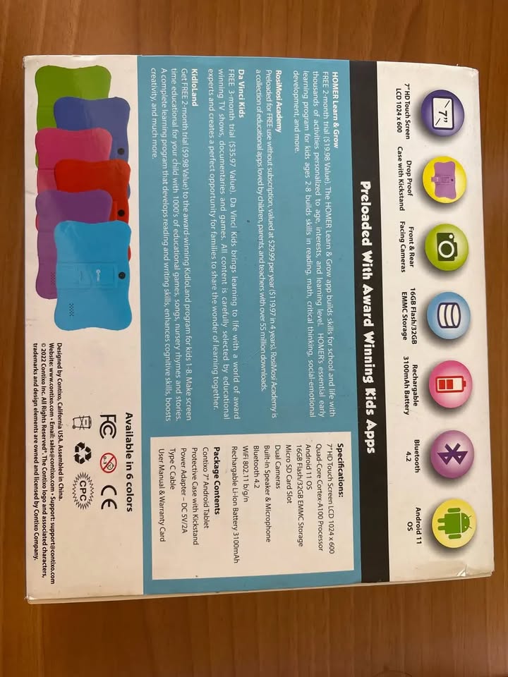 Contixo Kids 7” Learning Tablet - photo 2