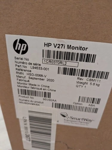 HP V27i FHD 27'' 1080p Monitor New Original Box Sealed - photo 3