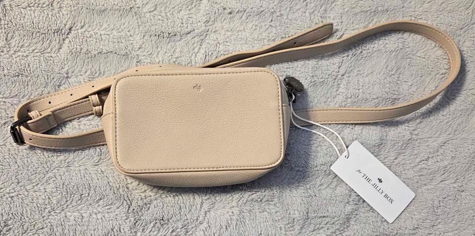 Ela Micro Belt Bag in Dove Pebble - Nwt