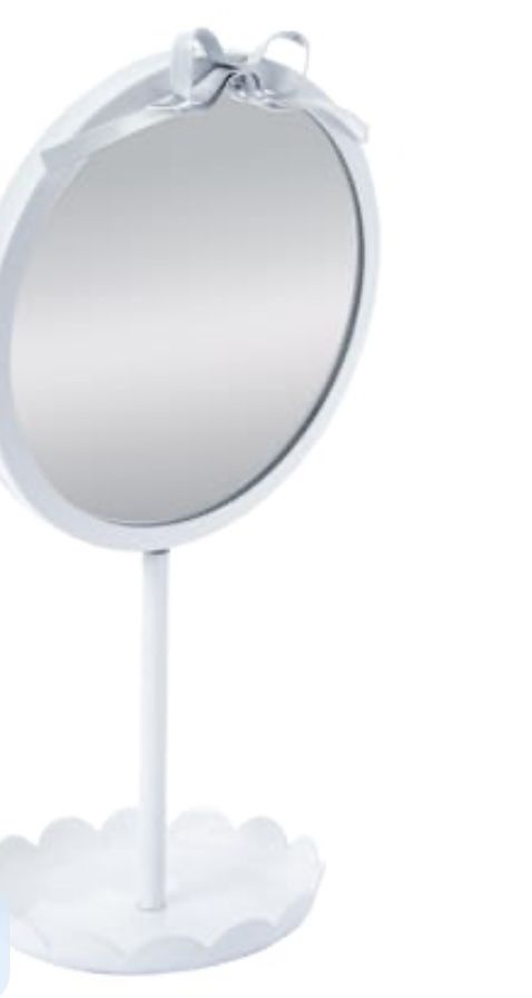 Room to Room Vanity Mirror – White Bow Accent – New in Box - photo 5