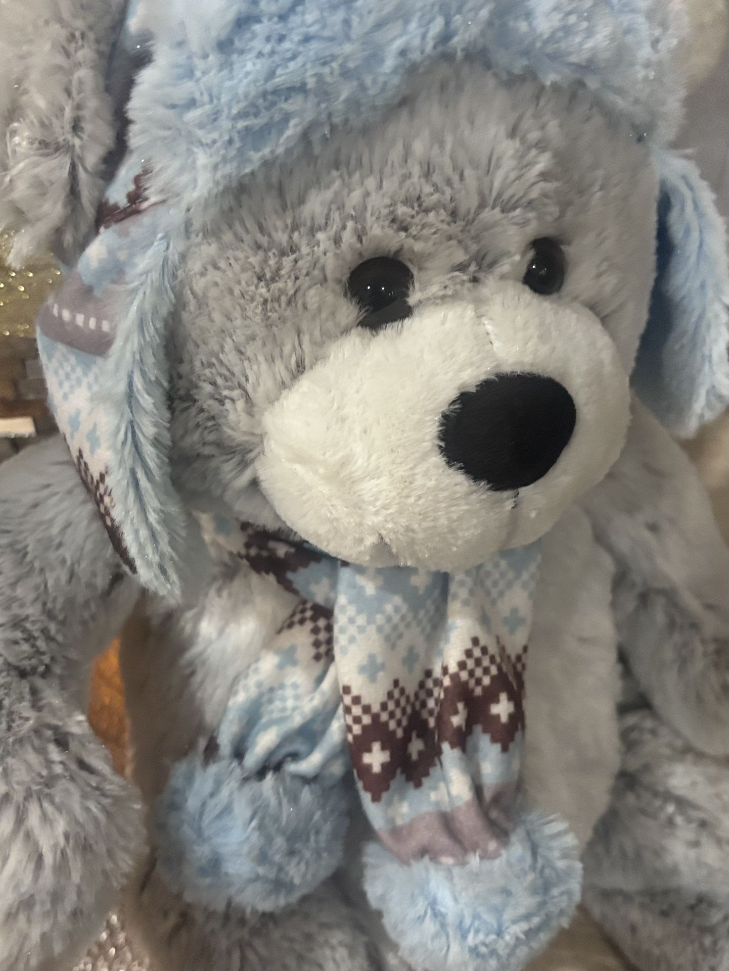 Hug Fun International Plush Bear – 17.5” Super Soft Winter Bear - photo 3