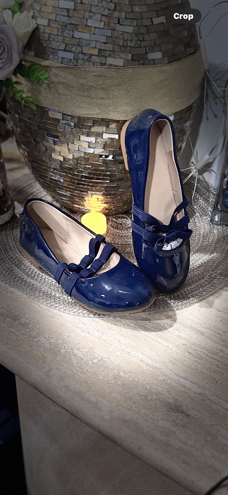 BONUS INCLUDED! Girls Navy Patent Mary Jane Dress Shoes Size 3 + - photo 5