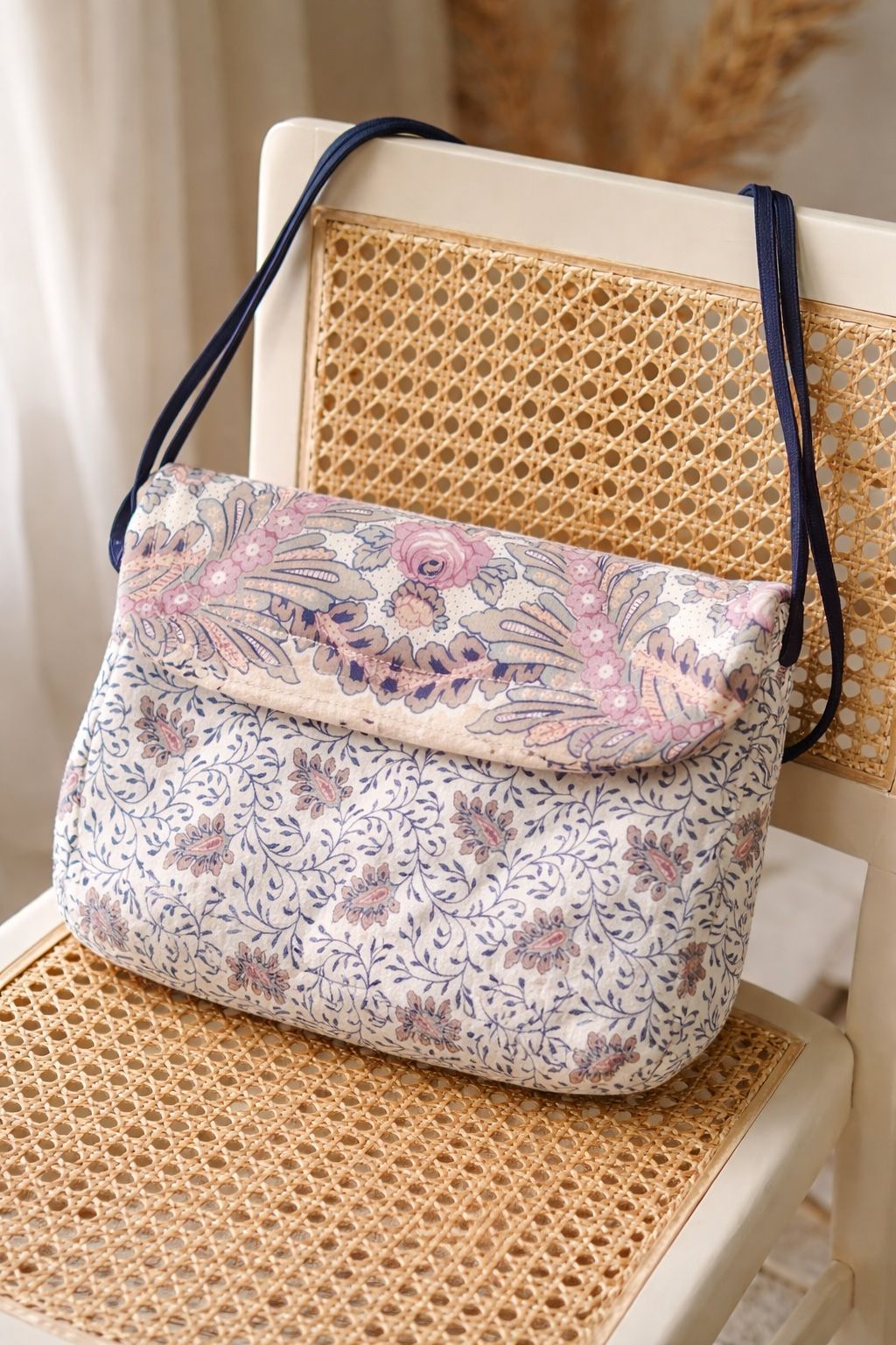 The Red Mill Collection by Karol Lynne Quilted Floral Shoulder B