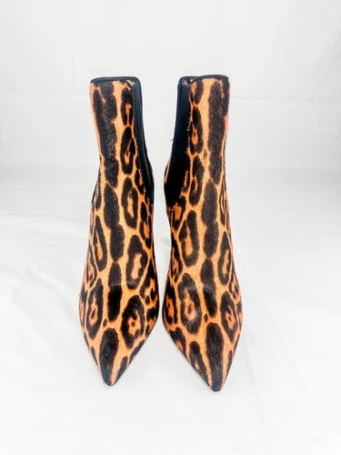 Dolce & Gabbana Leopard Print Calf Hair Ankle Boots EU 36.5 New - photo 4