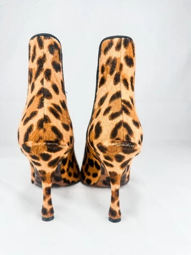 Dolce & Gabbana Leopard Print Calf Hair Ankle Boots EU 36.5 New - photo 5