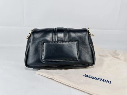 Jacquemus Le Petit Bambimou Black Leather Top Handle Bag NWT - photo 2