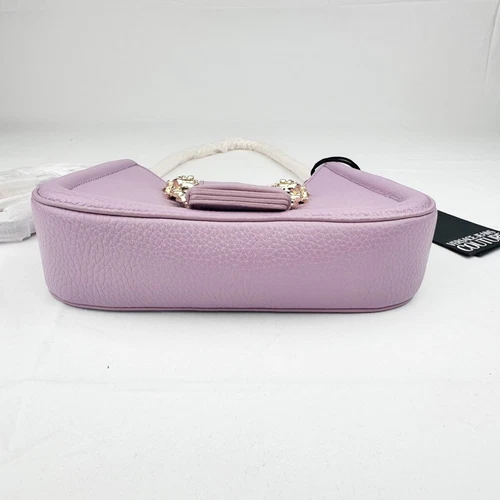 Versace Jeans Couture Lilac Shoulder Bag Gold Logo Chain NWT - photo 4