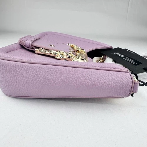 Versace Jeans Couture Lilac Shoulder Bag Gold Logo Chain NWT - photo 5