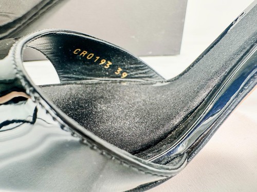 Dolce & Gabbana Patent Leather Strappy Stilettos Black EU 39 + B - photo 4