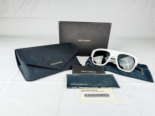 Dolce & Gabbana DG4398-F Oversized Square White Sunglasses Full