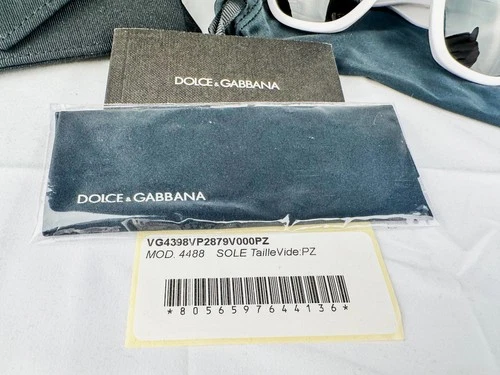 Dolce & Gabbana DG4398-F Oversized Square White Sunglasses Full - photo 2