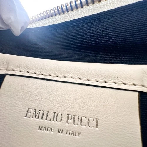 Emilio Pucci Multicolor Printed Leather Wristlet Clutch w/ Card - photo 3