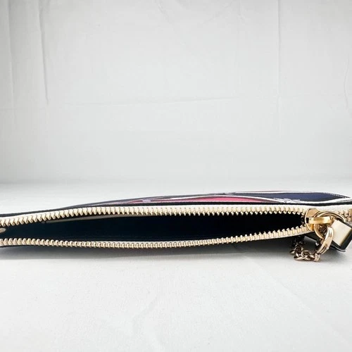 Emilio Pucci Multicolor Printed Leather Wristlet Clutch w/ Card - photo 4