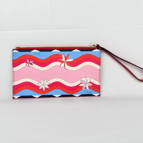 Emilio Pucci Iconic Printed Leather Wristlet Pouch with Chain Ca - photo 4