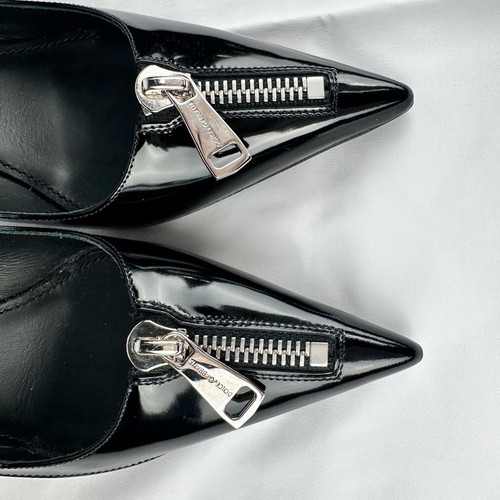 Dolce & Gabbana Black Patent Heels with Zipper - New - EU 39 - photo 5