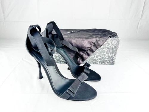 Dolce & Gabbana Black Strappy Heels - EU 40 / US 9