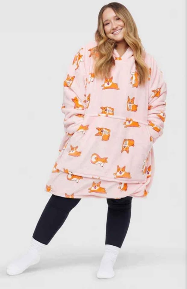 Pink Corgi Oodie