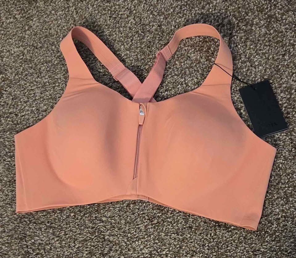Knix Catalyst Front Zip Sports Bra - Pink Ginger - photo 2