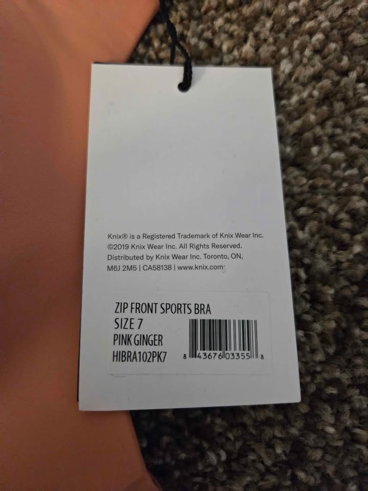 Knix Catalyst Front Zip Sports Bra - Pink Ginger - photo 5