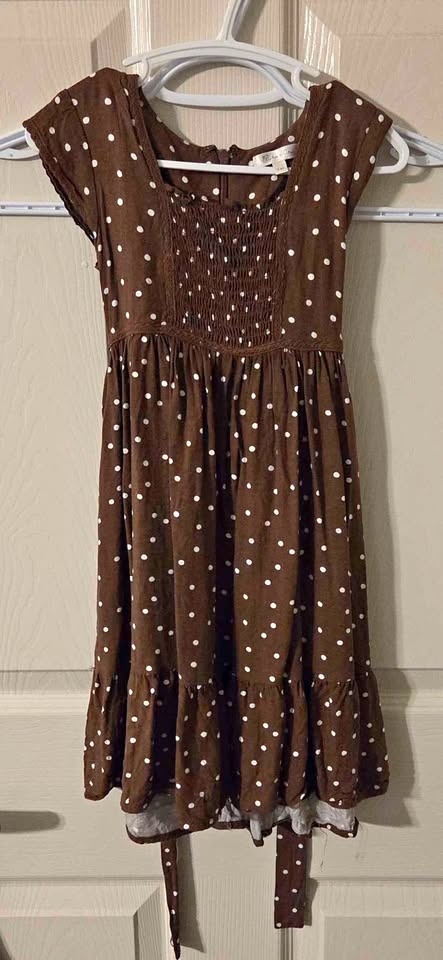 Rylee + Cru Dot Madeline Dress in Wine