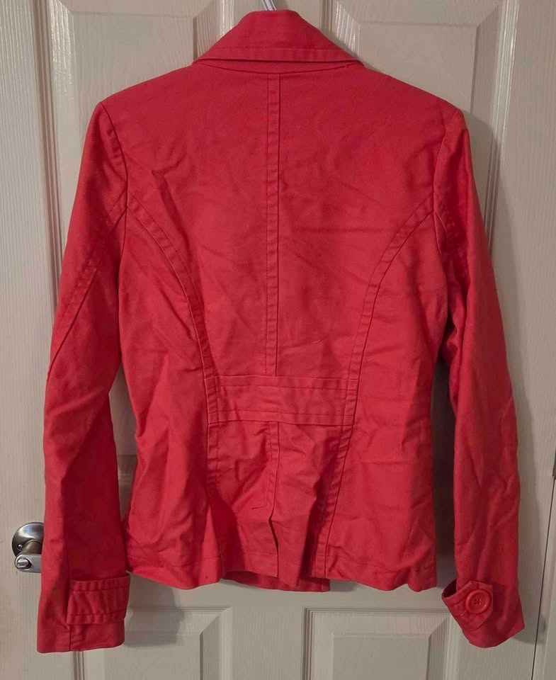 ROXY coral canvas pea coat - photo 3