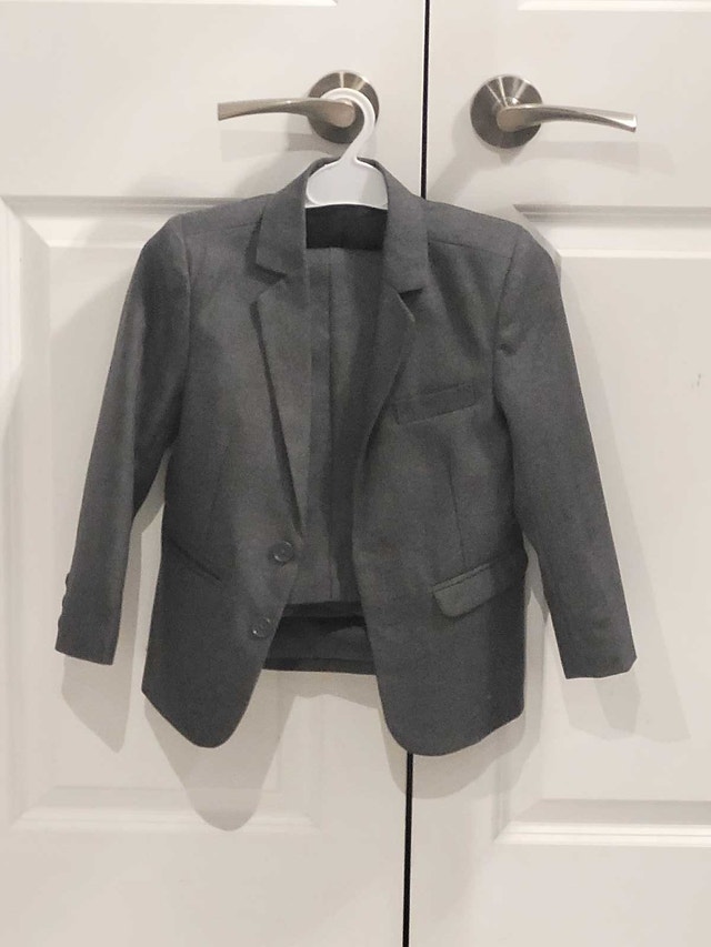 Boys Grey Suit - Jacket and Pants, Size 6