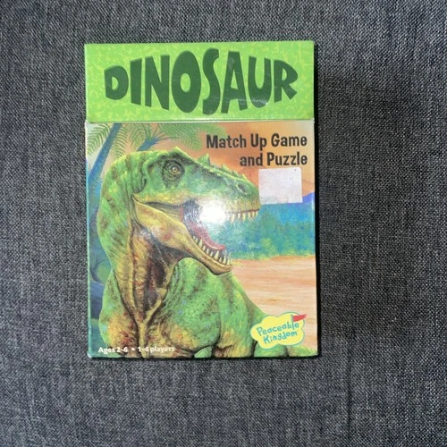 Peaceable Kingdom Dinosaur Match Up Memory Game & Floor Puzzle