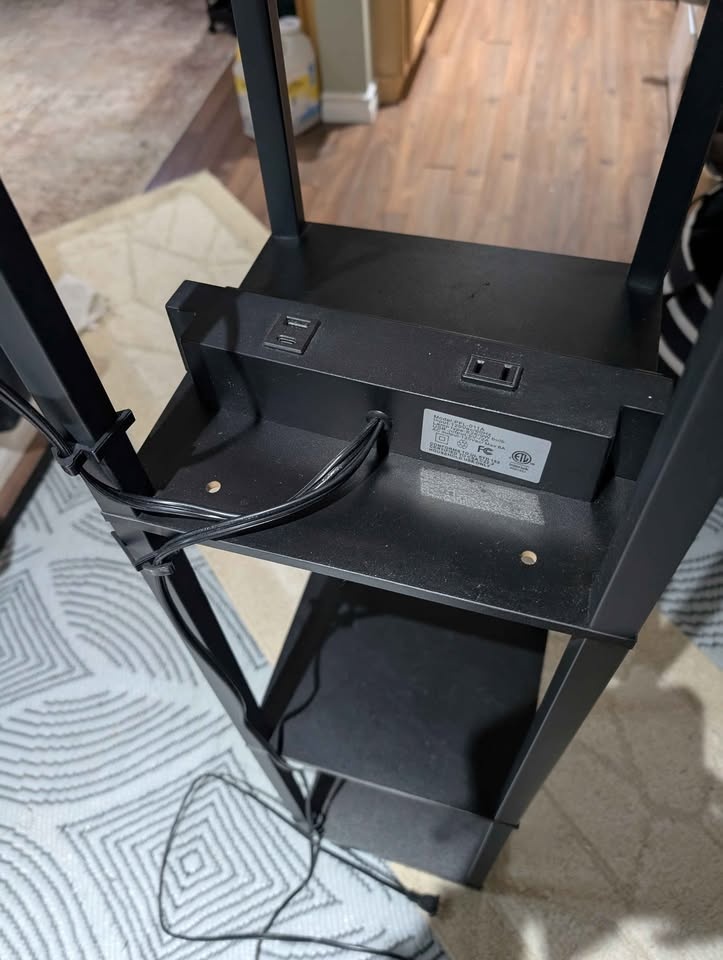 Modern Shelf Floor Lamps (2) - USB & Outlet - Great Deal* - photo 4