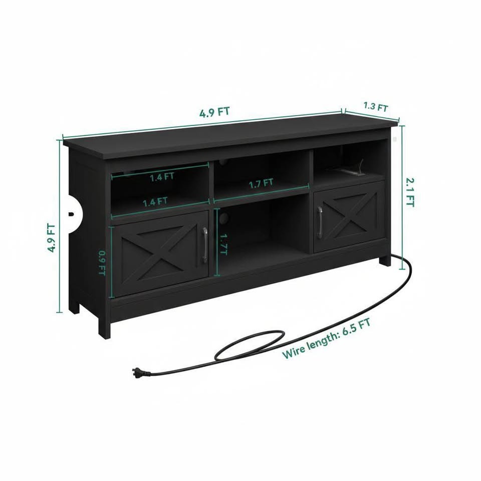 59" Farmhouse LED TV Stand - photo 2