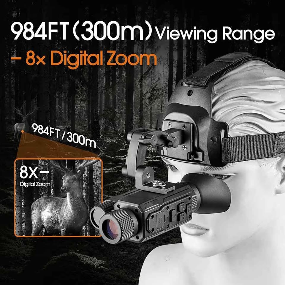 Head-Mounted Night Vision Monocular Digital Infrared Monocular - photo 2