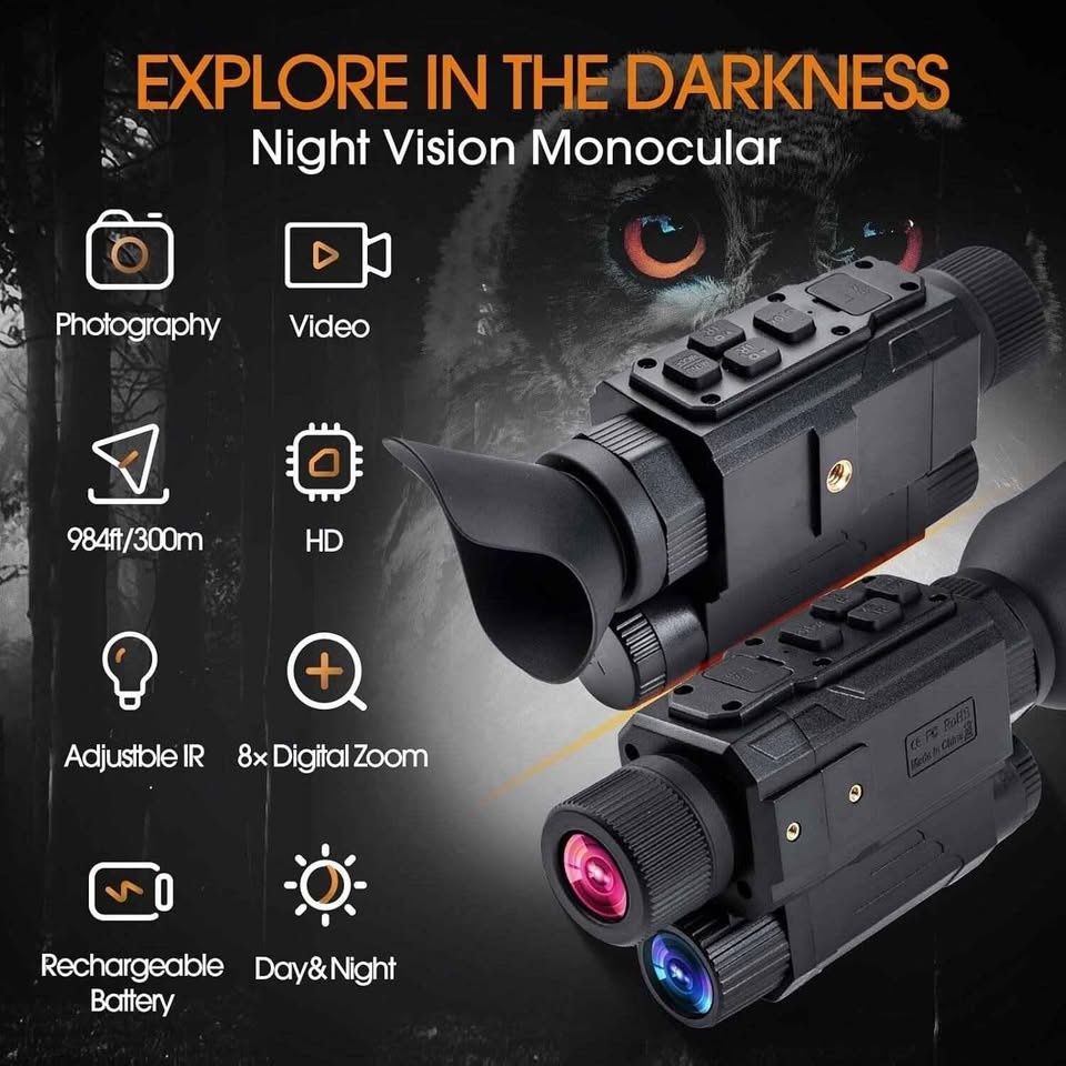Head-Mounted Night Vision Monocular Digital Infrared Monocular - photo 5