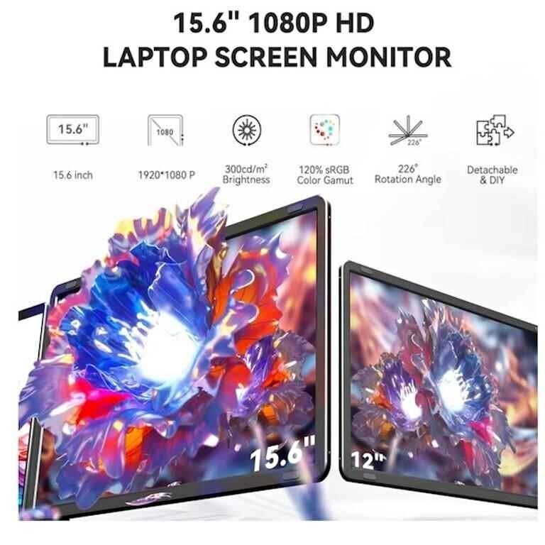 RoamPix 15.6" FHD IPS Laptop Monitor
