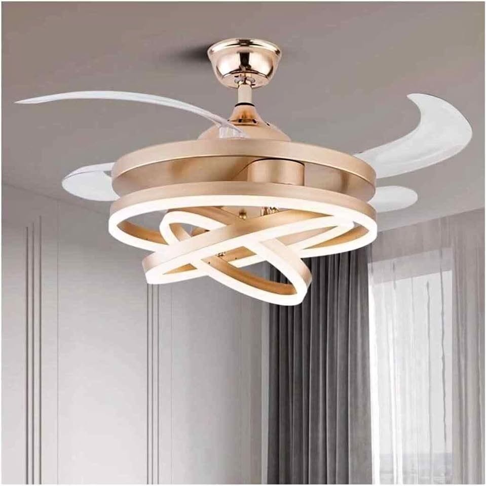 Ceiling Fan with Light (Gold)