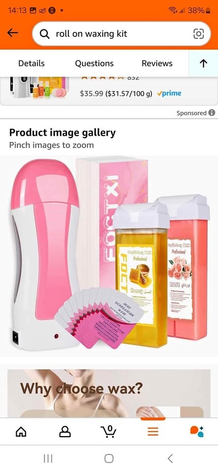 Foctxi Roll on Wax Kit - Brand New