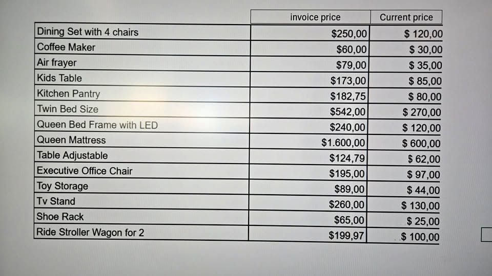 Moving Sale: Furniture & More!