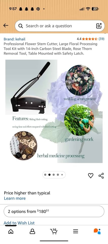 Professional flower stem cutter - photo 2