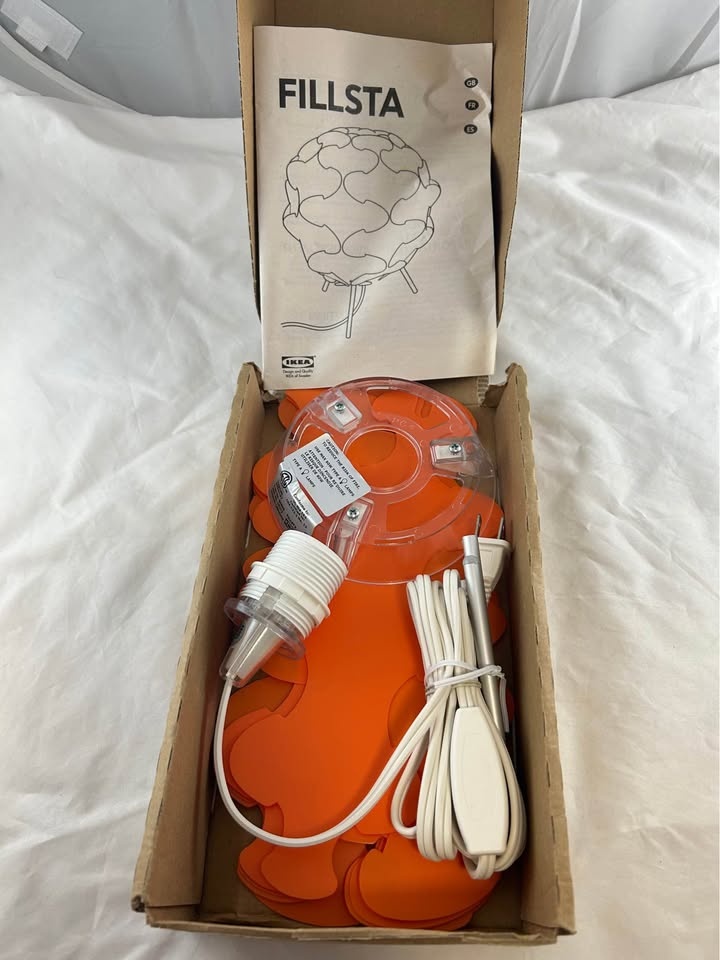 IKEA Fillsta Orange Origami Table Lamp - photo 3