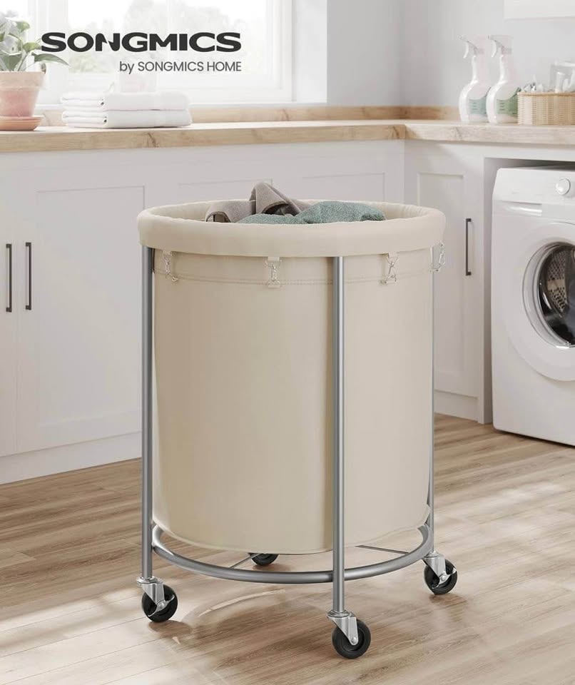 BRAND NEW SONGMICS Rolling Laundry Basket — $60 - photo 2