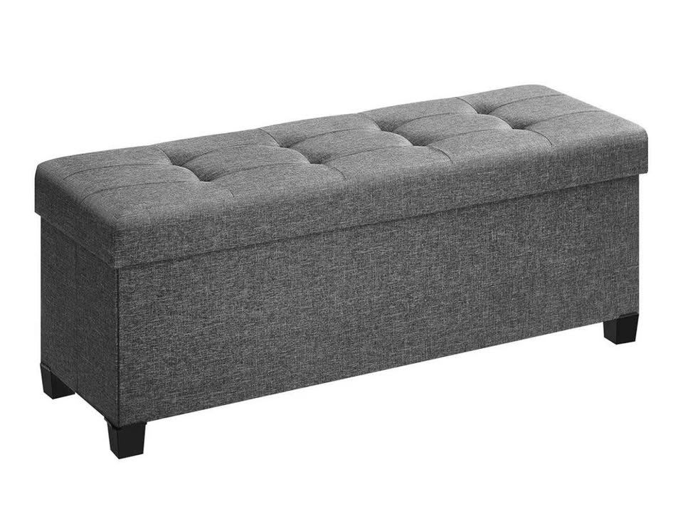SONGMICS Storage Ottoman Bench with Legs — NEW IN BOX - photo 3