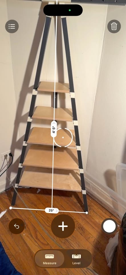 Ladder Shelf w/ Coat Rack & Hooks – Entryway Storage - photo 5