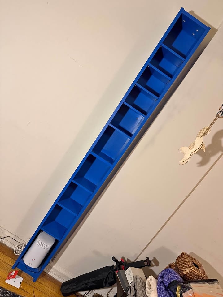 Wall-Mounted Cubby Shelf / Organizer (Blue)