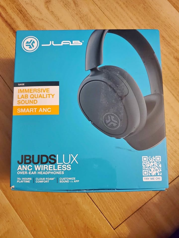 JLab JBuds Lux ANC Wireless Headphones, Graphite