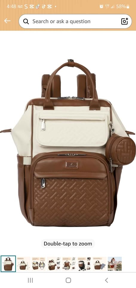 BabbleRoo Diaper Bag Backpack w/ Changing Pad & Stroller Straps - photo 2